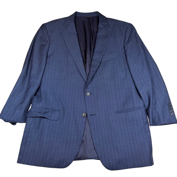Brooks Brothers Other - Brooks Brothers 1818 Madison Saxon Wool Blazer 42S Blue Micro‎ Check Sport Coat